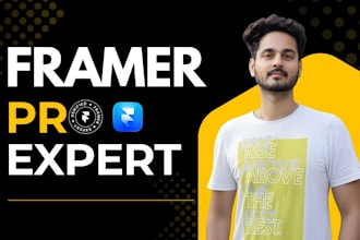 build animated framer website design or figma to framer expert