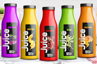 design product label and packaging design, food and cosmetic label design