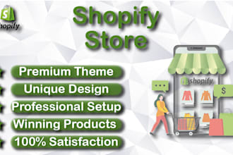 setup profitable shopify website or shopify store design
