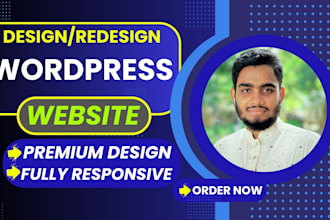 build clean and modern wordpress website or business website design