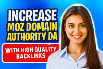 increase moz domain authority da with high quality backlinks