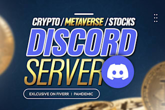 setup crypto, forex, and stocks discord server