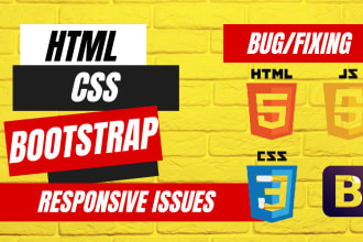 fix frontend responsive layout issues in bootstrap HTML CSS