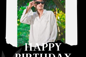 do customiseable birthday wish card for you