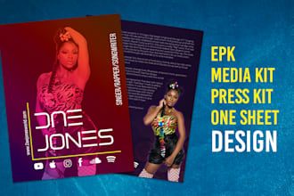 design epk for artist press kit portfolio