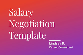 deliver an editable salary negotiation email template