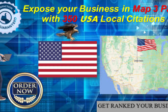 build top 350 USA local citations for local SEO