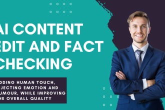provide human touched ai content editing and fact checking