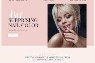 do nail salon business website design