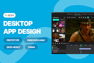 design desktop app, desktop ui ux, figma and desktop prototype