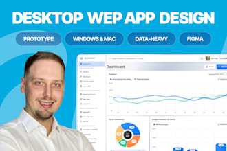 design desktop app, desktop ui ux, figma and desktop prototype