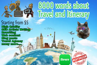 create 800 words travel itinerary, blog post or travel tips
