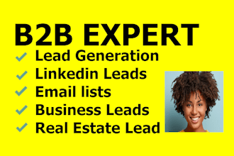 do b2b business lead generation and prospect list building