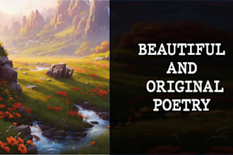write deep and beautiful poems for you