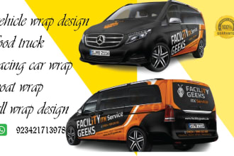 design professional car wrap, van wrap any vehicle wrap