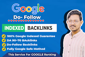 create high da dofollow backlinks and indexed them on google