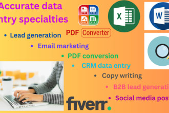 be your accurate data entry specialties and lead generation