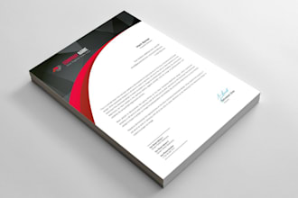 do professional, modern letterhead design and resume CV design
