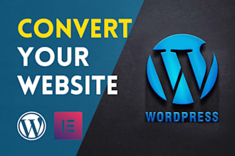 convert wix, weebly, webflow, shopify, and squarespace to wordpress website