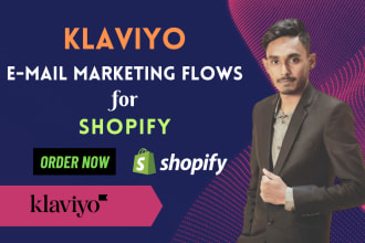 setup klaviyo email flows and email marketing for shopify