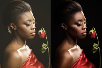 portrait skin retouching, image editing of your headshot