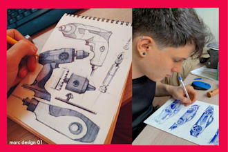 develop your product by sketches, professional industrial designer