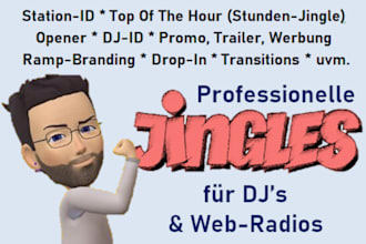 produce jingles for djs and web radio stations
