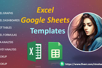 automate excel or google sheets template with dashboard
