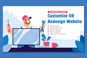 design, redesign, revamp, edit and fix your wordpress website issues