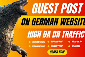 publish guest post on german website high traffic, dofollow, index