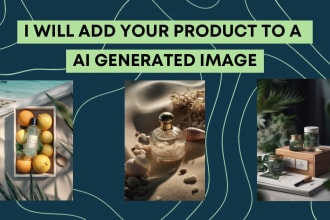add your product or mock up to an ai generated background