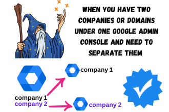 separate you secondary domain from google workspace admin console
