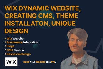 build a dynamic wix website crafting custom cms and products