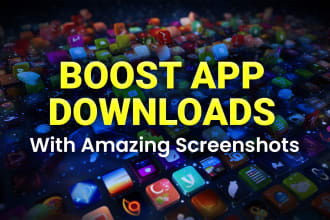 create best app screenshots for app store and play store with feature image