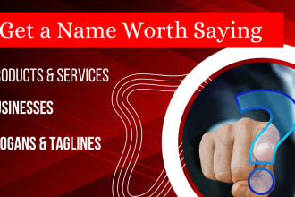 create a brand name for your business or product
