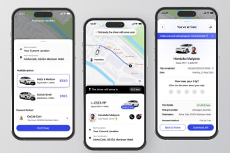 develop taxi booking app, uber clone app, carpooling app, ridesharing app