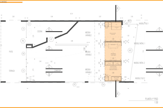 pasado de planos tecnicos de planta arquitectónica en 2d