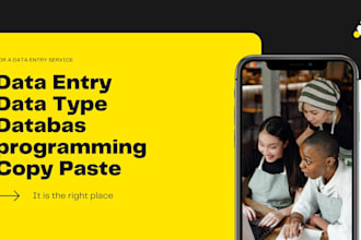 be your online deputy for data entry, typing and copy paste