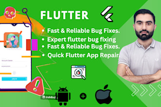 fix bugs in your flutter app expert flutter developer