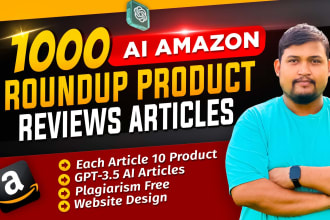 create 1000 of unique ai roundup content for amazon affiliate niche sites