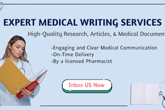 write medical, health and wellness articles