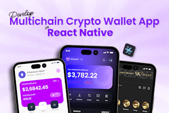 develop a multi chain crypto wallet app in react native