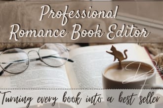 professionally edit your romance novel, novella or short story