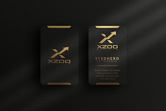 do modern, minimalist, elegant, luxury, gold foil business card design