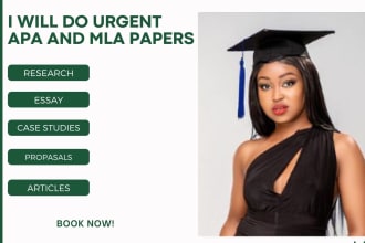 do urgent apa and mla papers