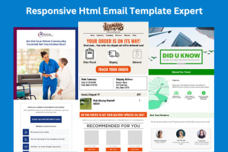code responsive HTML email template and newsletter template