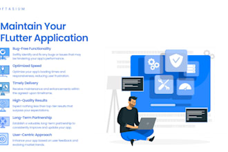 do flutter app maintenance, enhancements and bug fixes with expertise
