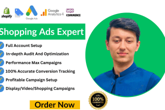 setup profitable google shopping campaign and performance max campaign