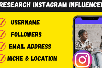 find best top instagram influencer email list