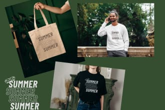 be creating tshirt, tote bag, and other merch designs